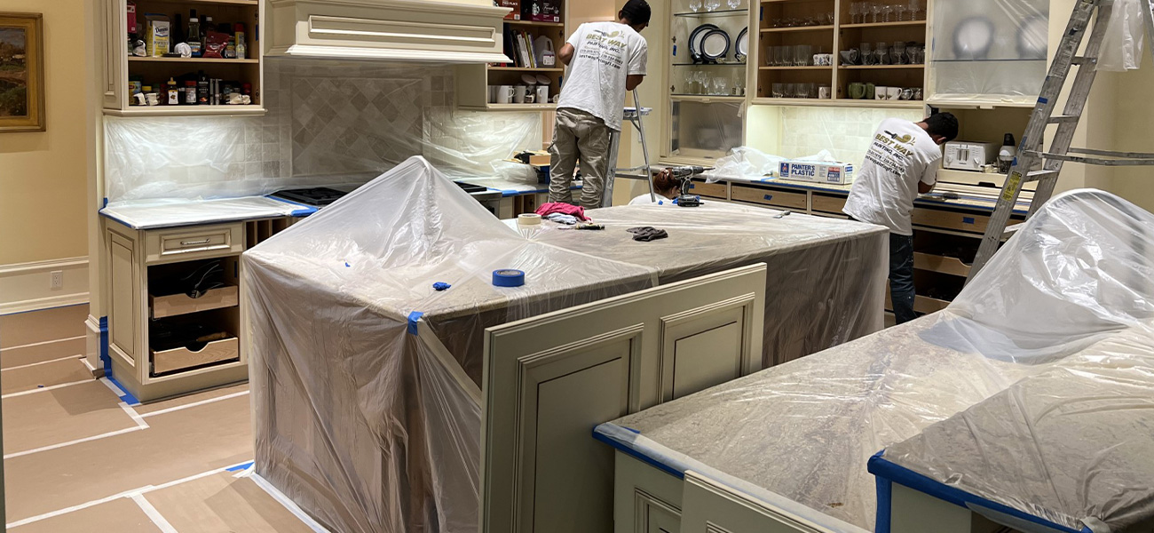 Naples Florida Painters | Best Way Painting employes cabinet painting